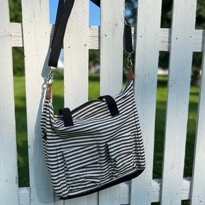 Thirty One Cargo Bag in Twill Stripe